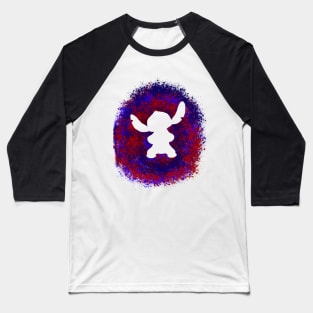 Cute Alien Inspired Silhouette Baseball T-Shirt